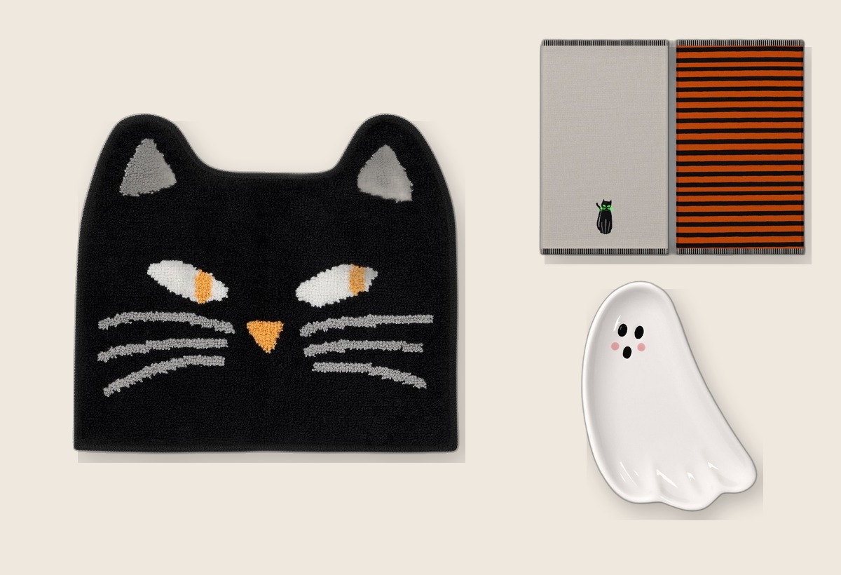 Ghost and Kitty Target Halloween bathroom combo